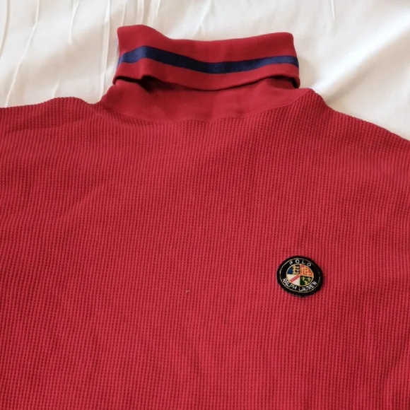 Polo by Ralph Lauren Red Turtleneck Sweater